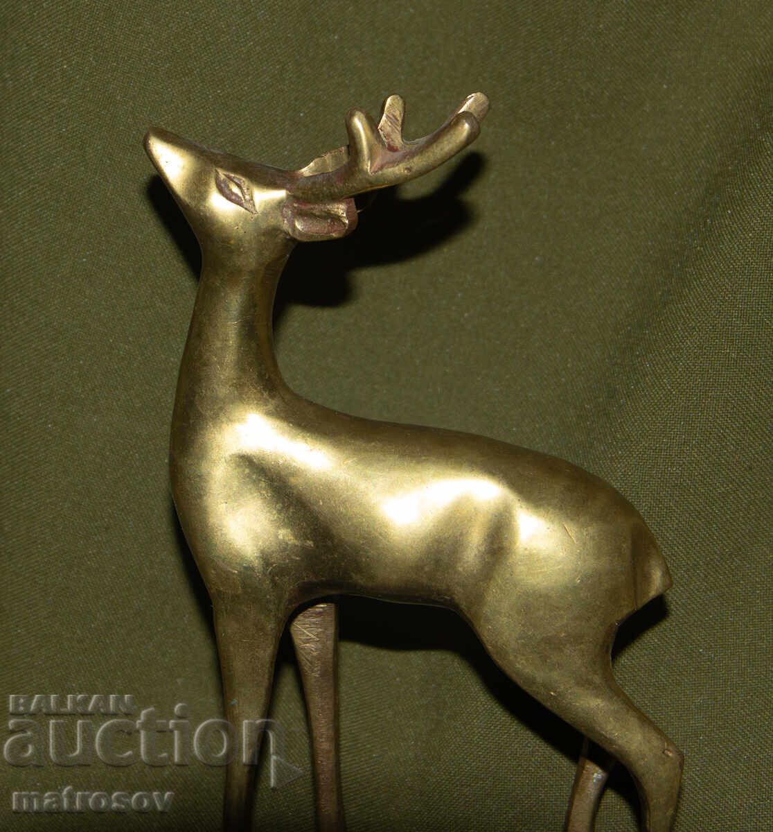 Малка бронзова скулптура елен - 5