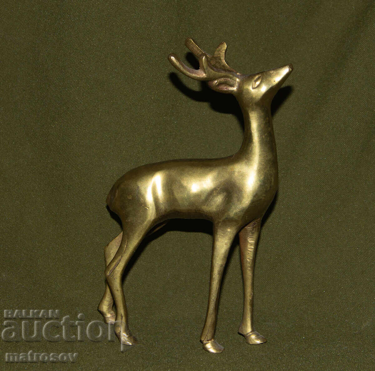 Малка бронзова скулптура елен - 6