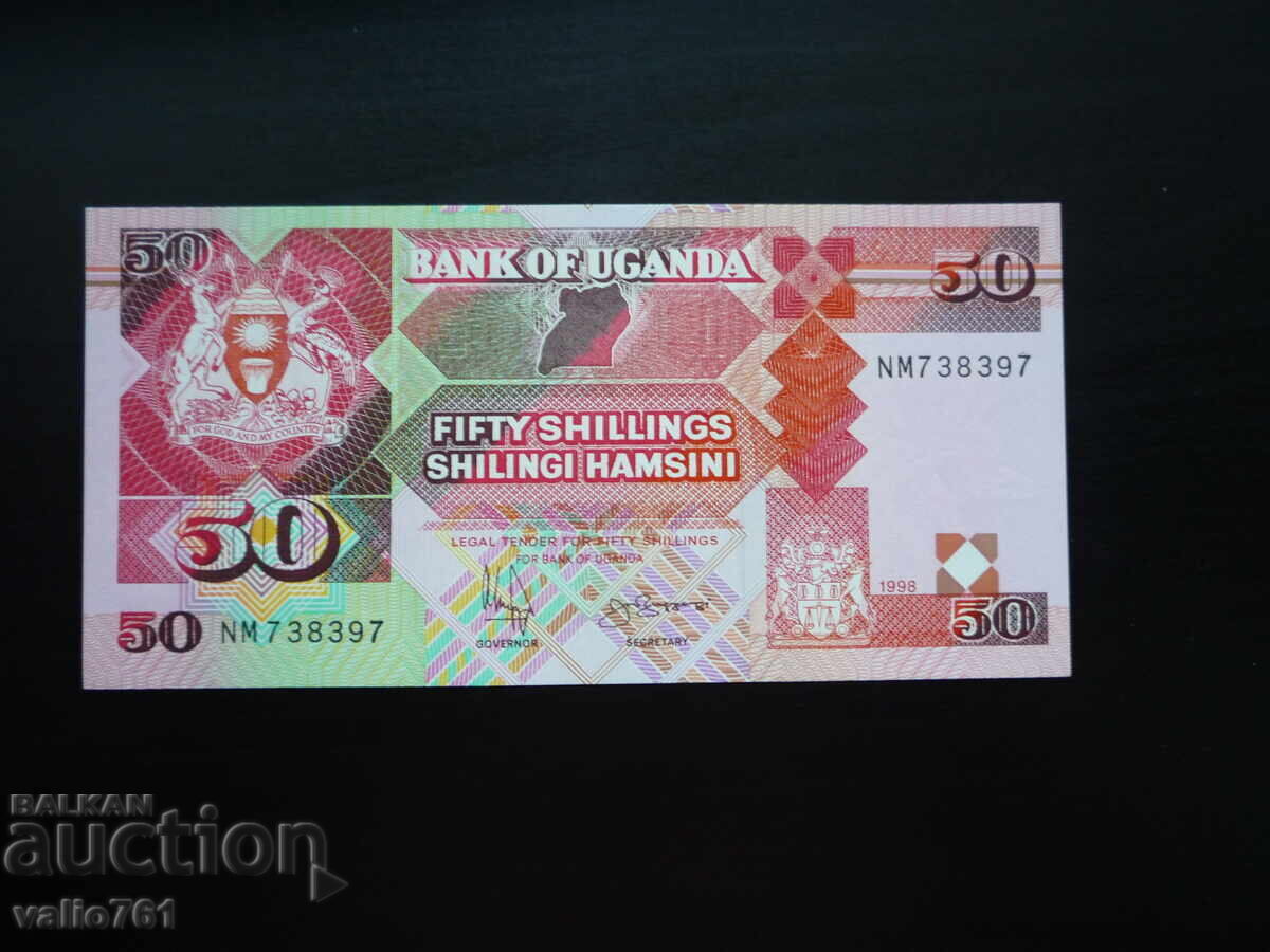 УГАНДА 50  ШИЛИНГА 1998  НОВА UNC