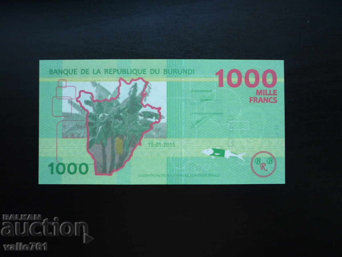 BURUNDI 1000 1 000 FRANCI 2015 NOUĂ UNC cu preț 4.00 BGN | € 2.05