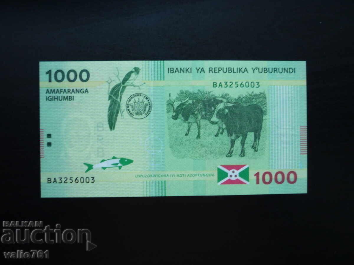 BURUNDI 1000 1 000 FRANCI 2015 NOUĂ UNC