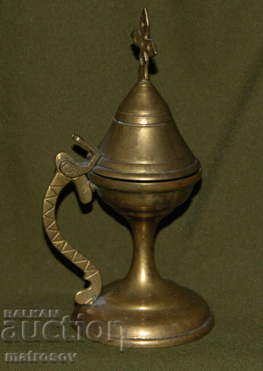 Old bronze censer and thurible - 5