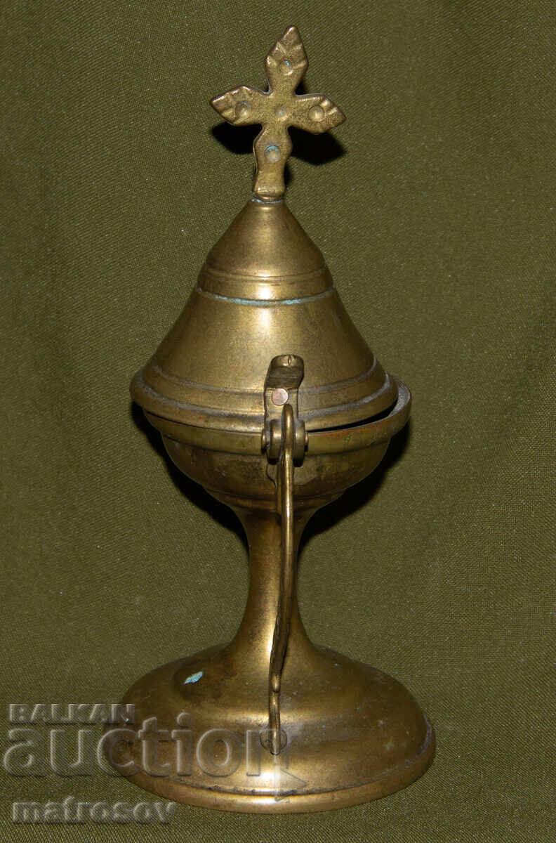 Old bronze censer and thurible - 6