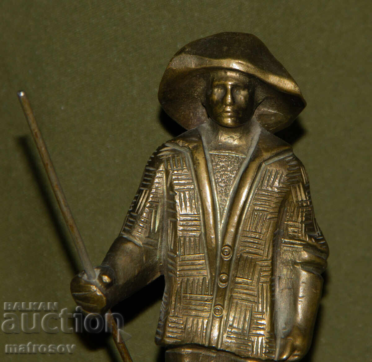 Auction  Original Bronze Sculptor Whale Hunter