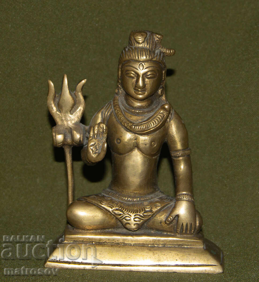 Statuie decorativă din bronz sculptură Shiva cu preț 220.00 BGN | € 112.48
