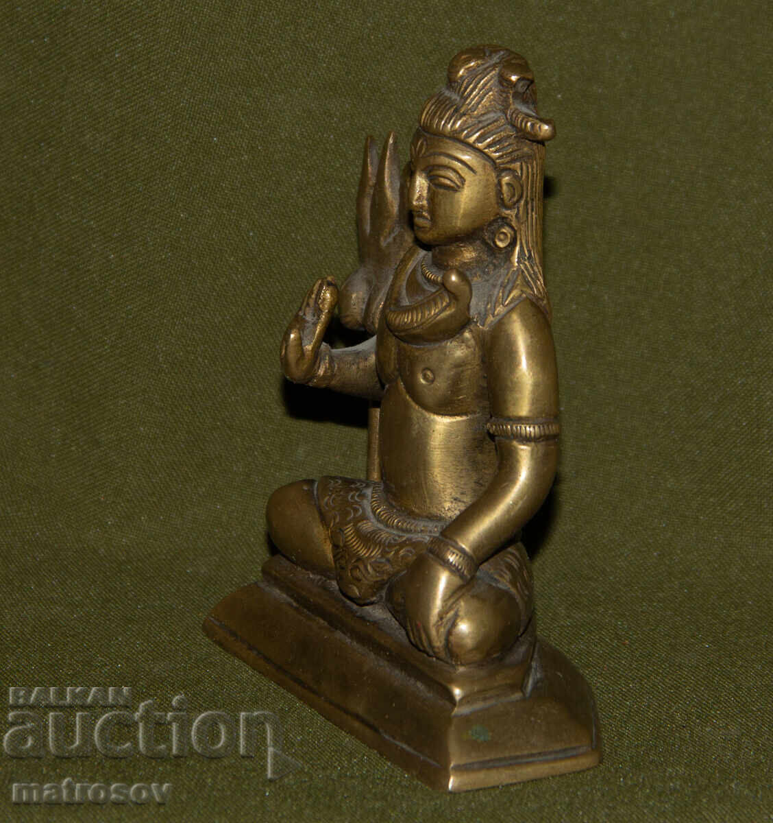 Statuie decorativă din bronz sculptură Shiva - 7