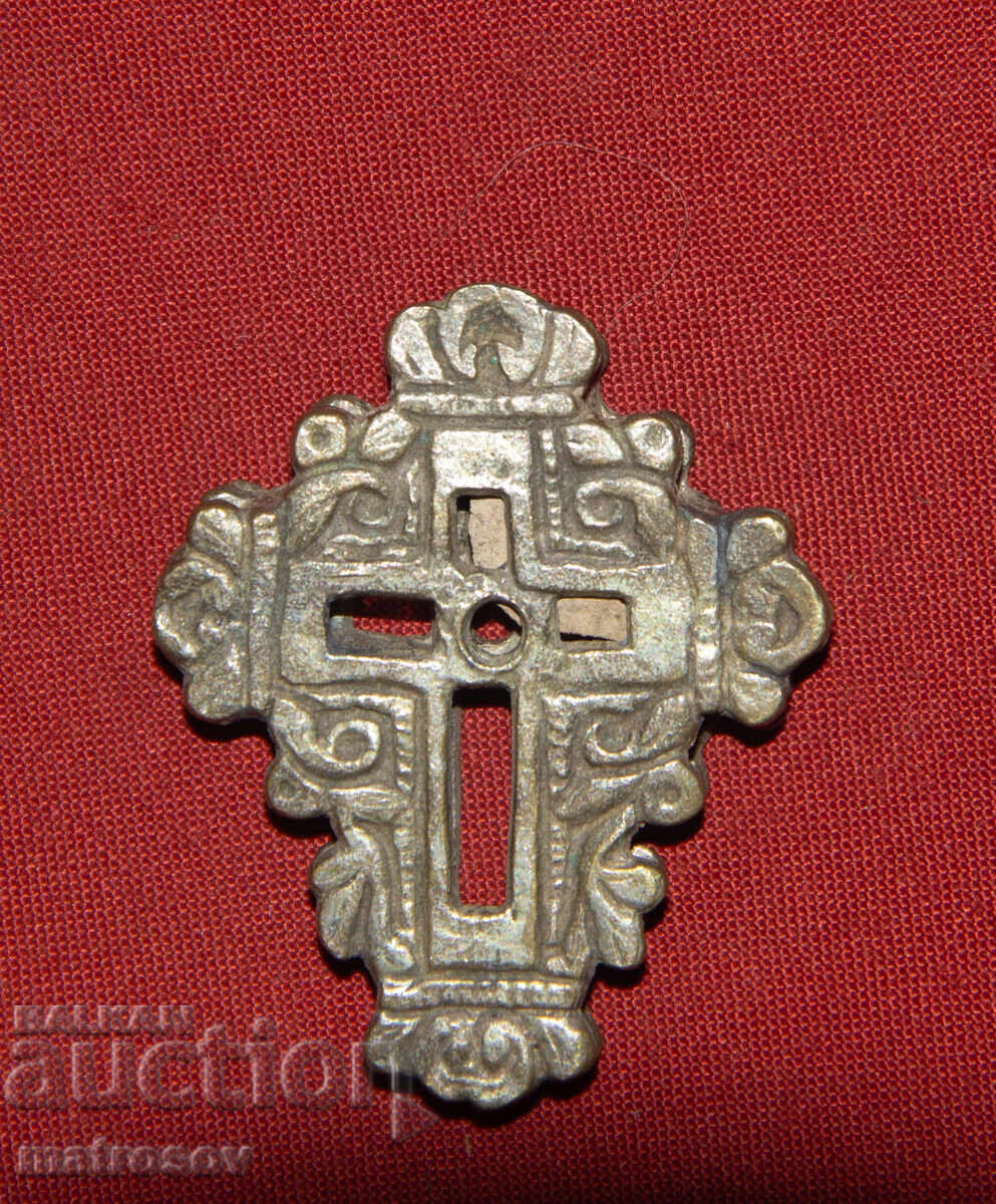 Δημοπρασία Χειροποίητος παλιός ασημένιος σταυρός, μενταγιόν