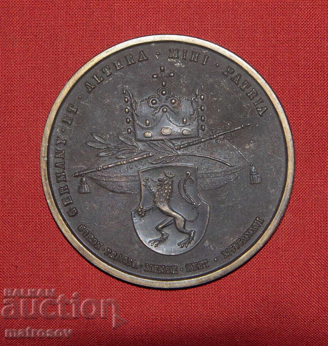 Commemorative Bronze Medal 1886, Maria Anna of Savoy