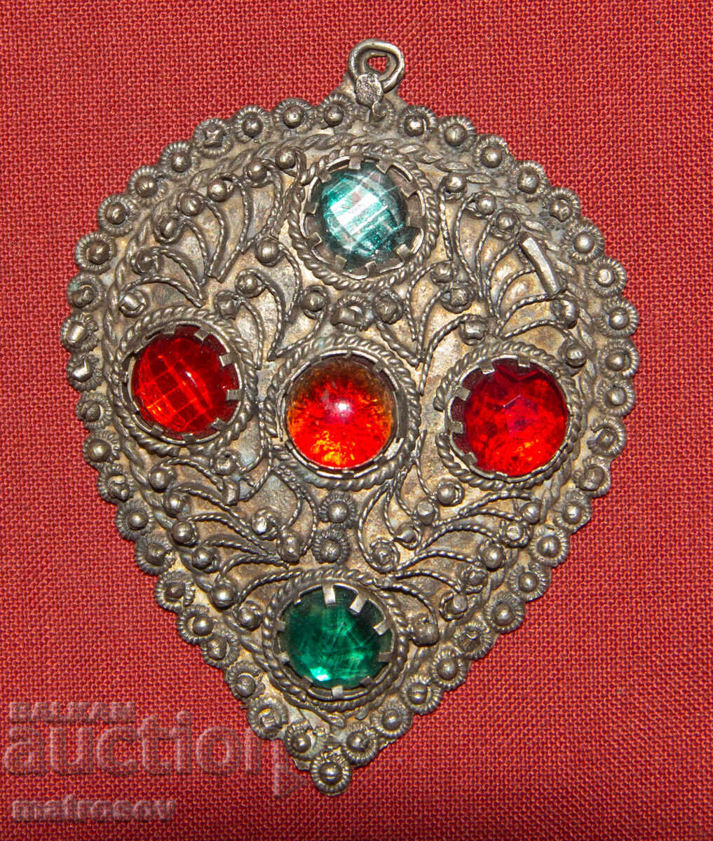 Colier vechi de argint, ornament tradițional filigran cu preț 200.00 BGN | € 102.26