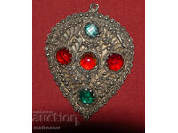 Colier vechi de argint, ornament tradițional filigran