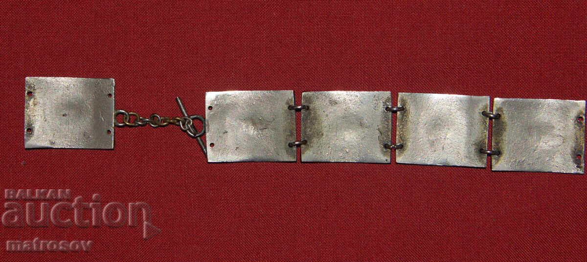 Brățară veche tradițională din argint - 5