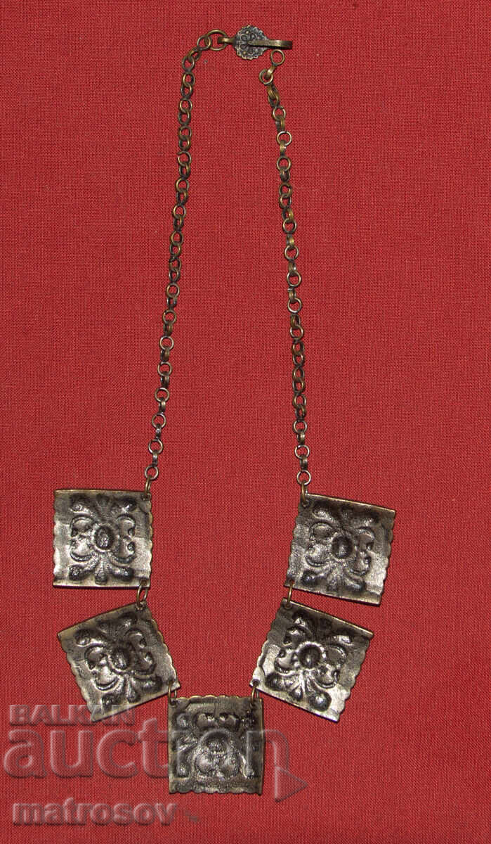 Παλιό παραδοσιακό ασημένιο κολιέ - 5