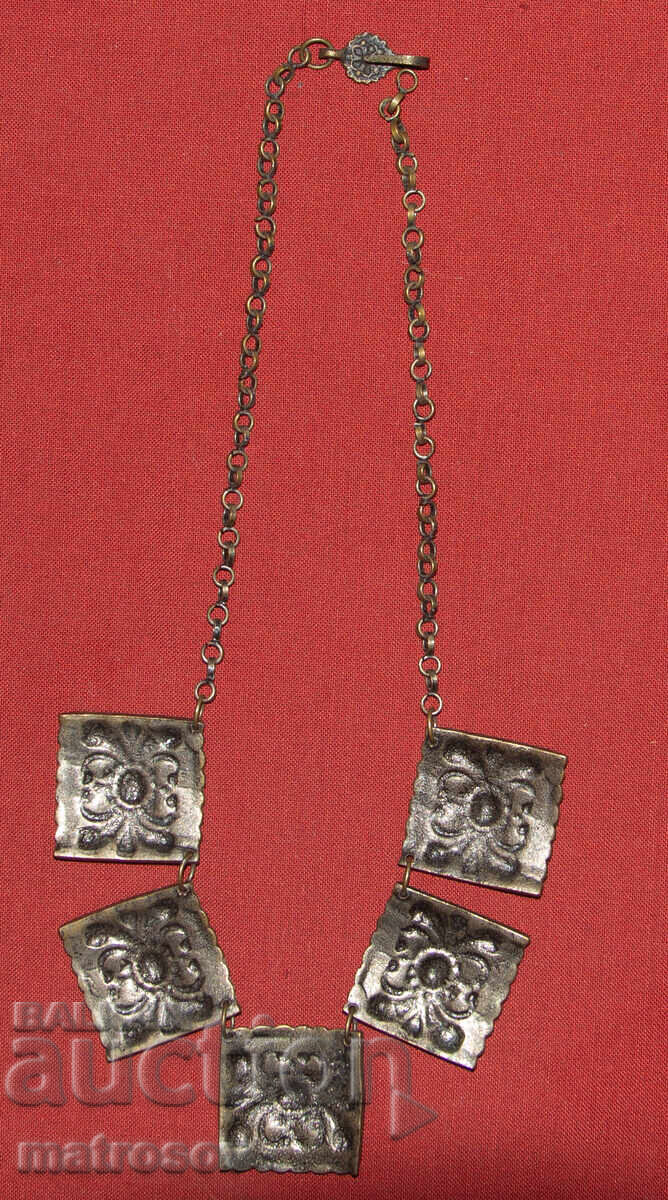 Παλιό παραδοσιακό ασημένιο κολιέ - 7