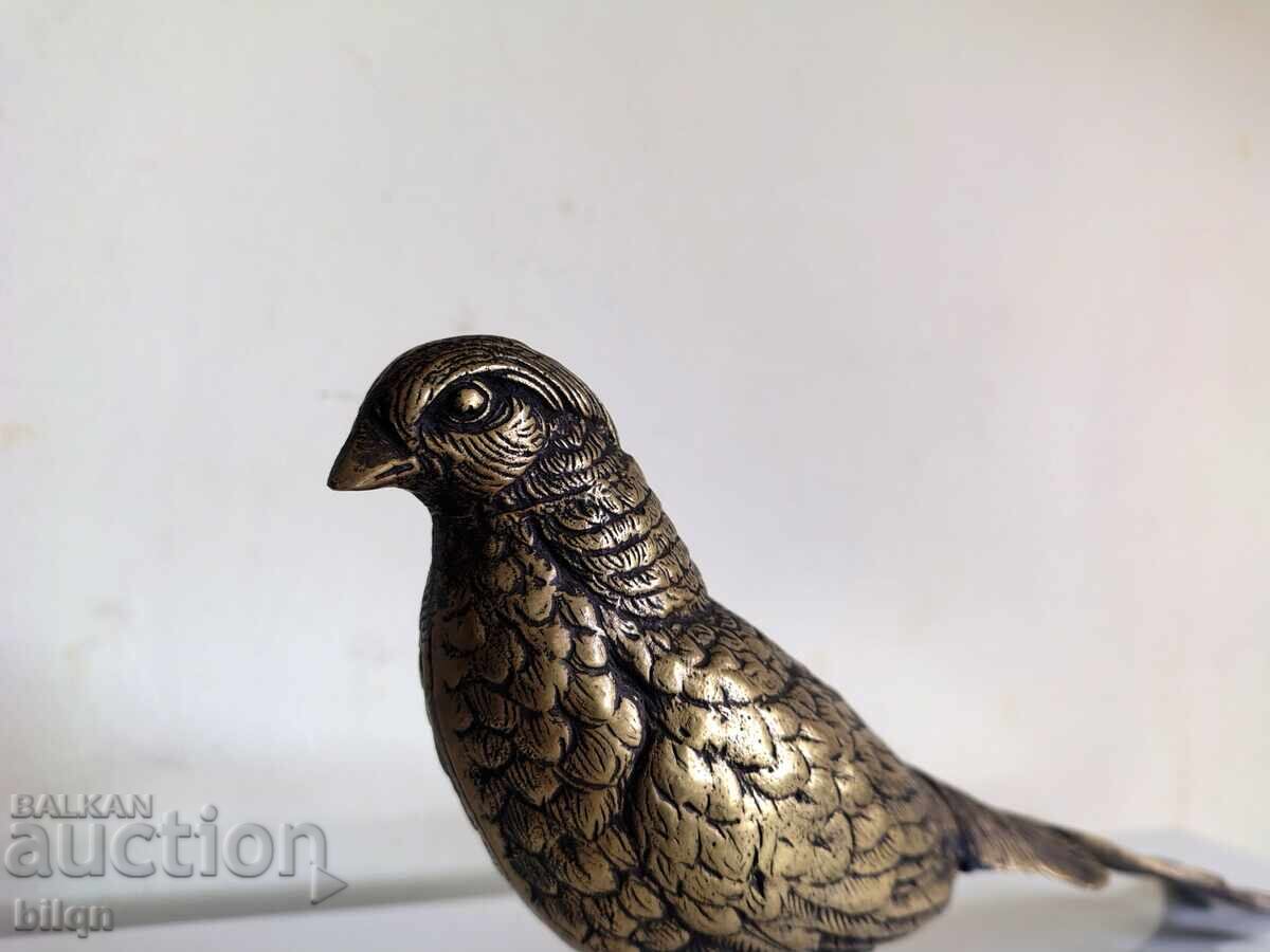 Licitație Figurină Veche de Bronz Superbă, Sculptură - Fazan