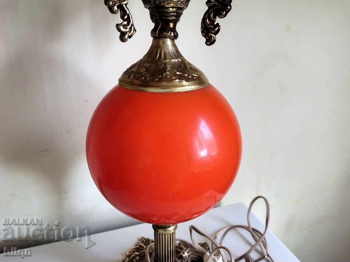 Livrarea Frumoasă Lampă Mare Veche din Bronz