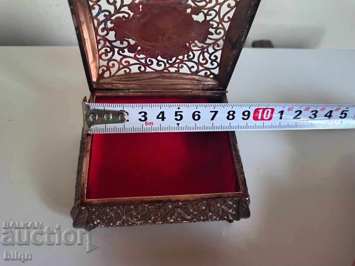 Beautiful Old Silver-Plated Jewelry Box - 7 Beautiful Old Silver-Plated Jewelry Box - 7