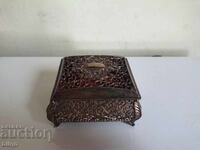 Beautiful Old Silver-Plated Jewelry Box