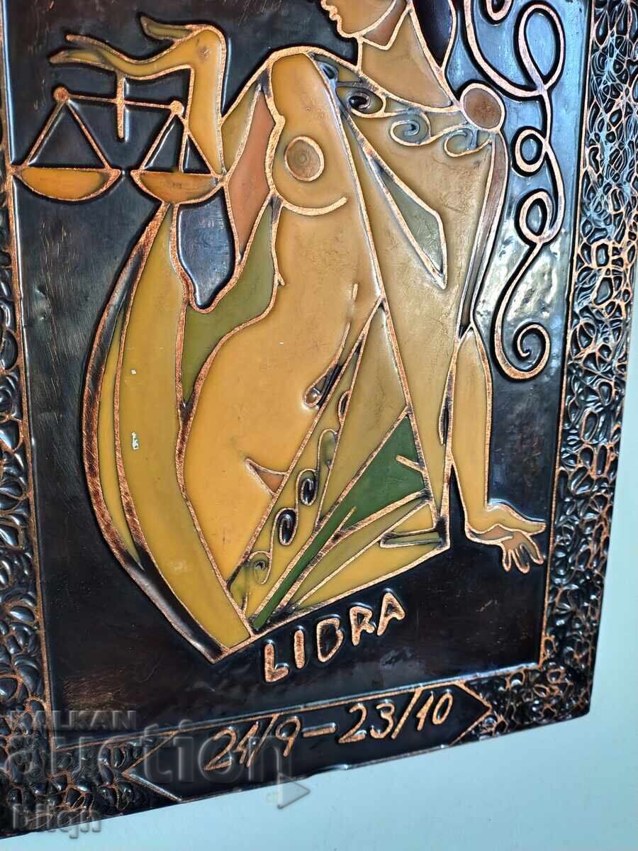 Livrarea Panou de cupru uimitor Zodia - Balanță Livrarea Panou de cupru uimitor Zodia - Balanță