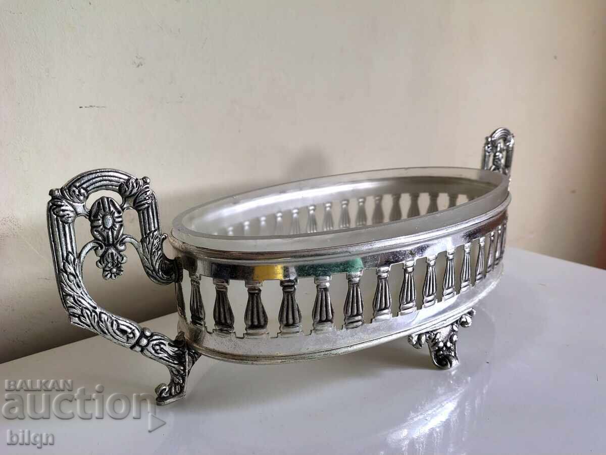 Auction  Incredibly Beautiful Silver Plated Dish
