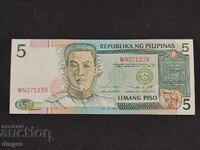 5 писо Филипини 1995-1997 UNC