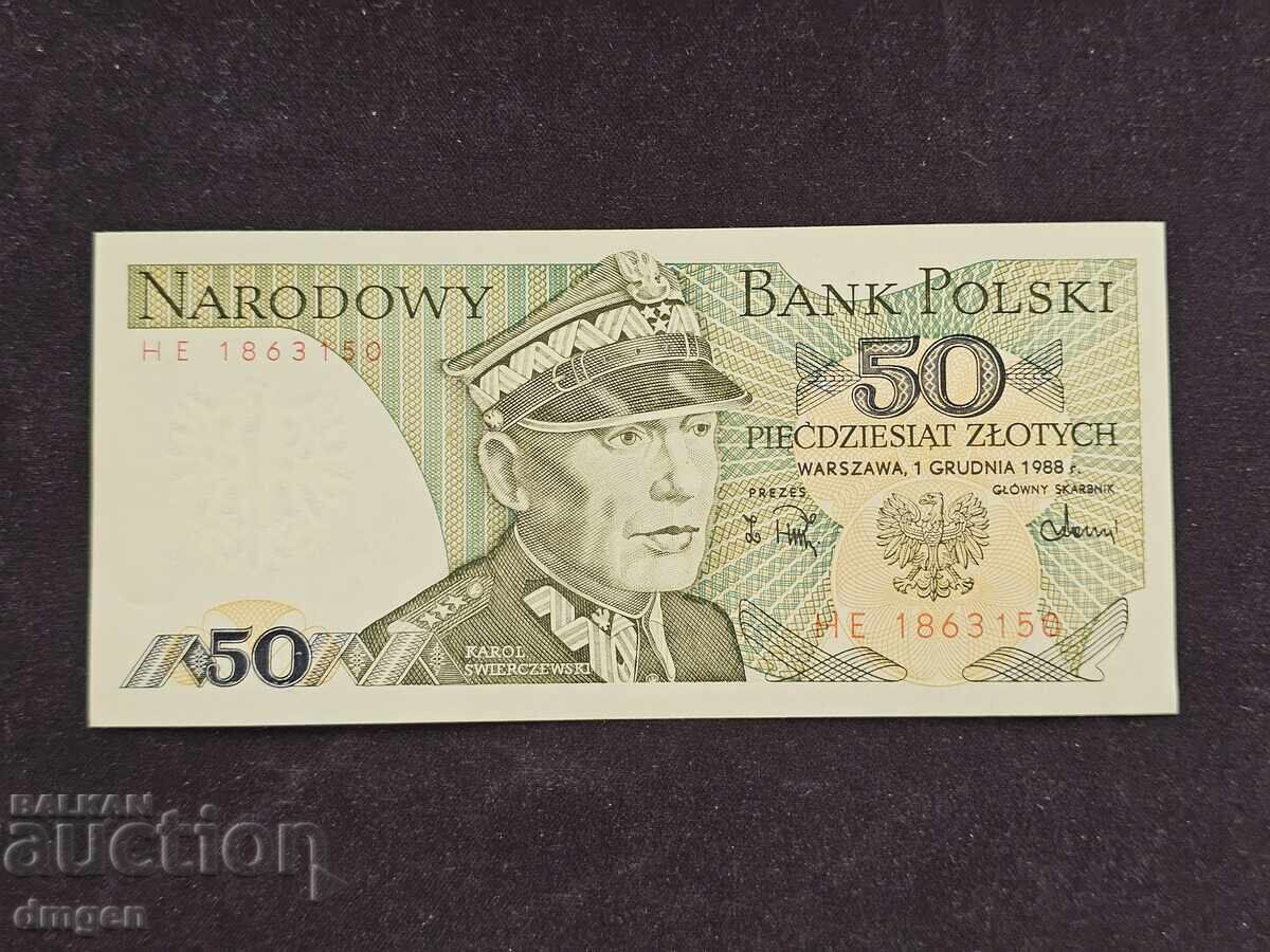 50 ζλότι Πολωνία 1988 UNC