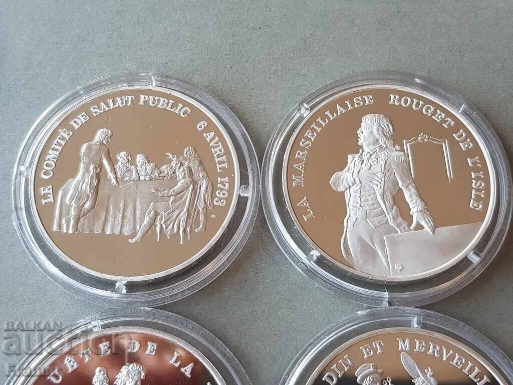 Delivery of 1989 SILVER 950 ‰ French coins for the 200th year of the Revolution