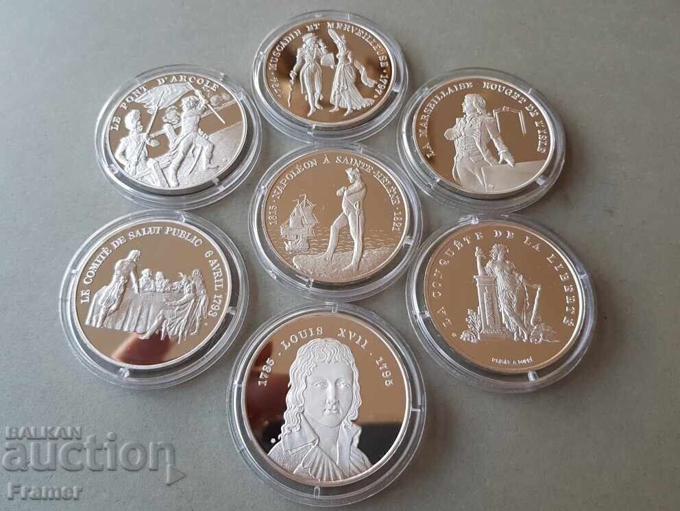 1989 ARGINT 950 ‰ Monede franceze pentru al 200-lea an al Revoluției 1989 ARGINT 950 ‰ Monede franceze pentru al 200-lea an al Revoluției