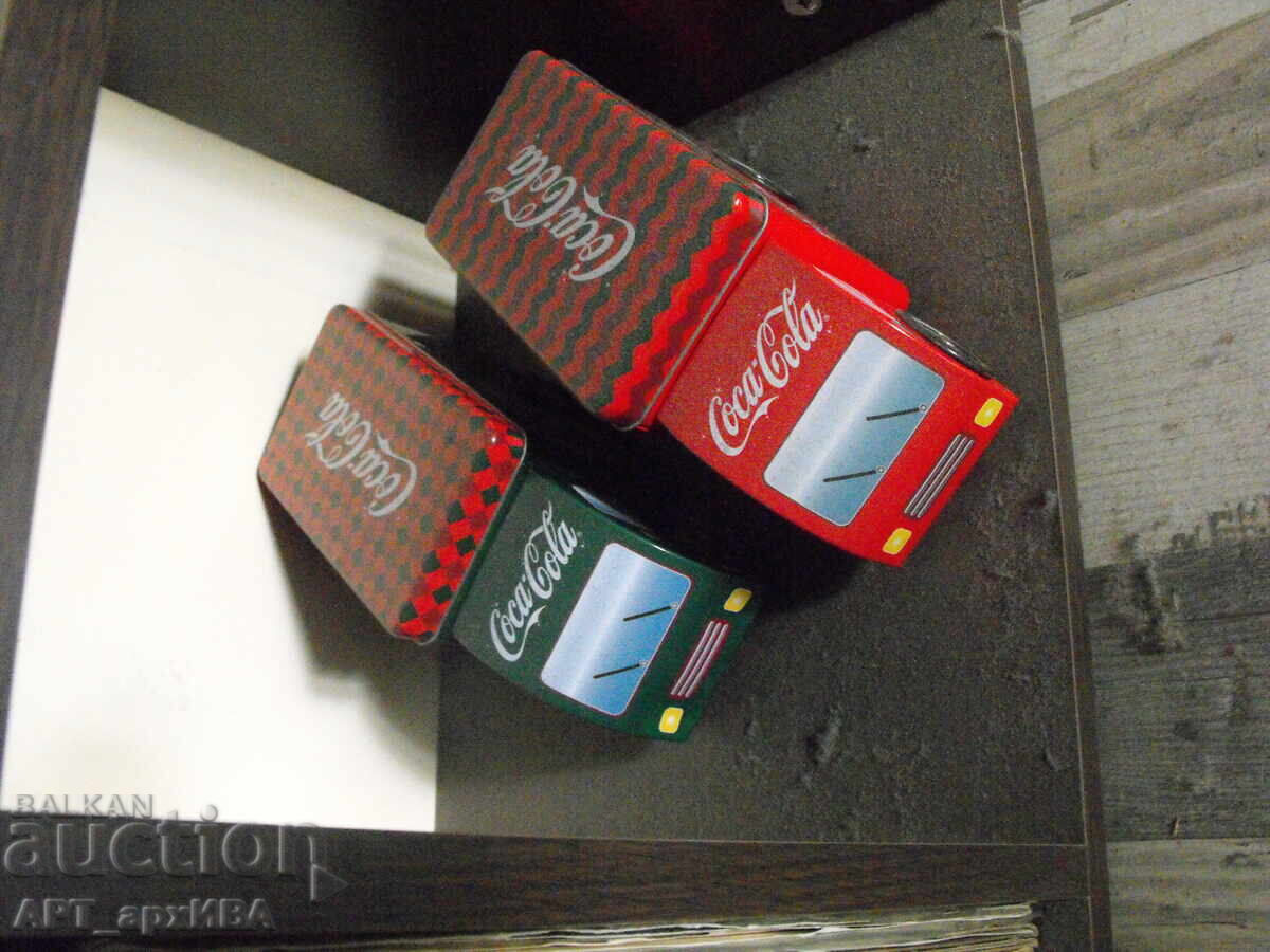 Φορτηγά ΚΟΚΑ-ΚΟΛΑ, 2 τμχ. Λαμαρίνα, καινούργια! με τιμή 9.50 BGN | € 4.86 Φορτηγά ΚΟΚΑ-ΚΟΛΑ, 2 τμχ. Λαμαρίνα, καινούργια! με τιμή 9.50 BGN | € 4.86