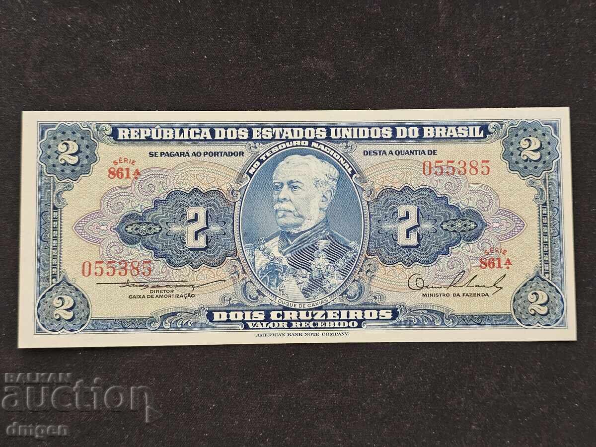 2 cruzeiros Brazilia UNC 2 cruzeiros Brazilia UNC