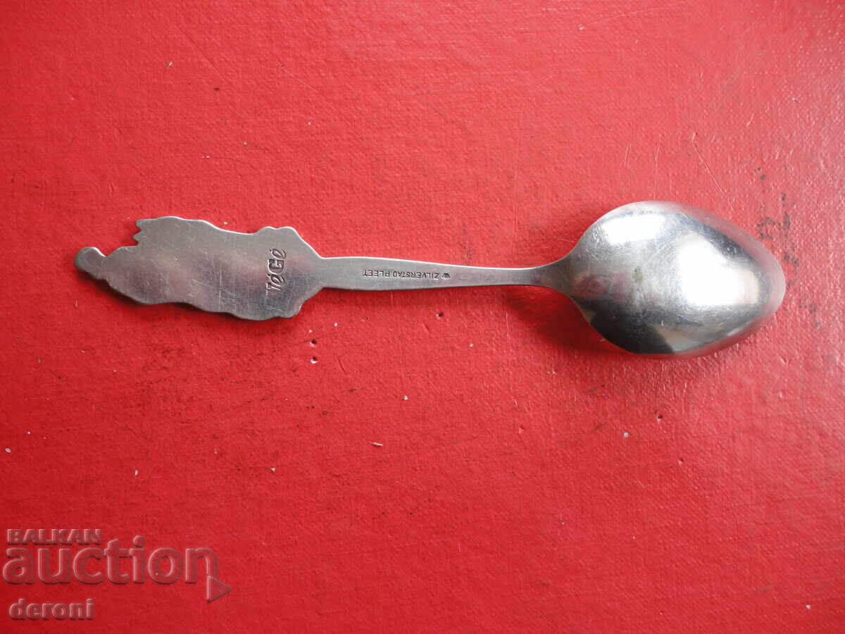 Auction  Collectible silver-plated spoon 1