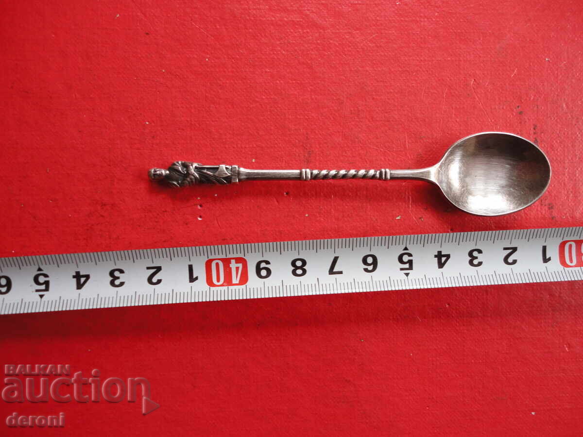 Колекционерска посребрена лъжичка лъжица 3