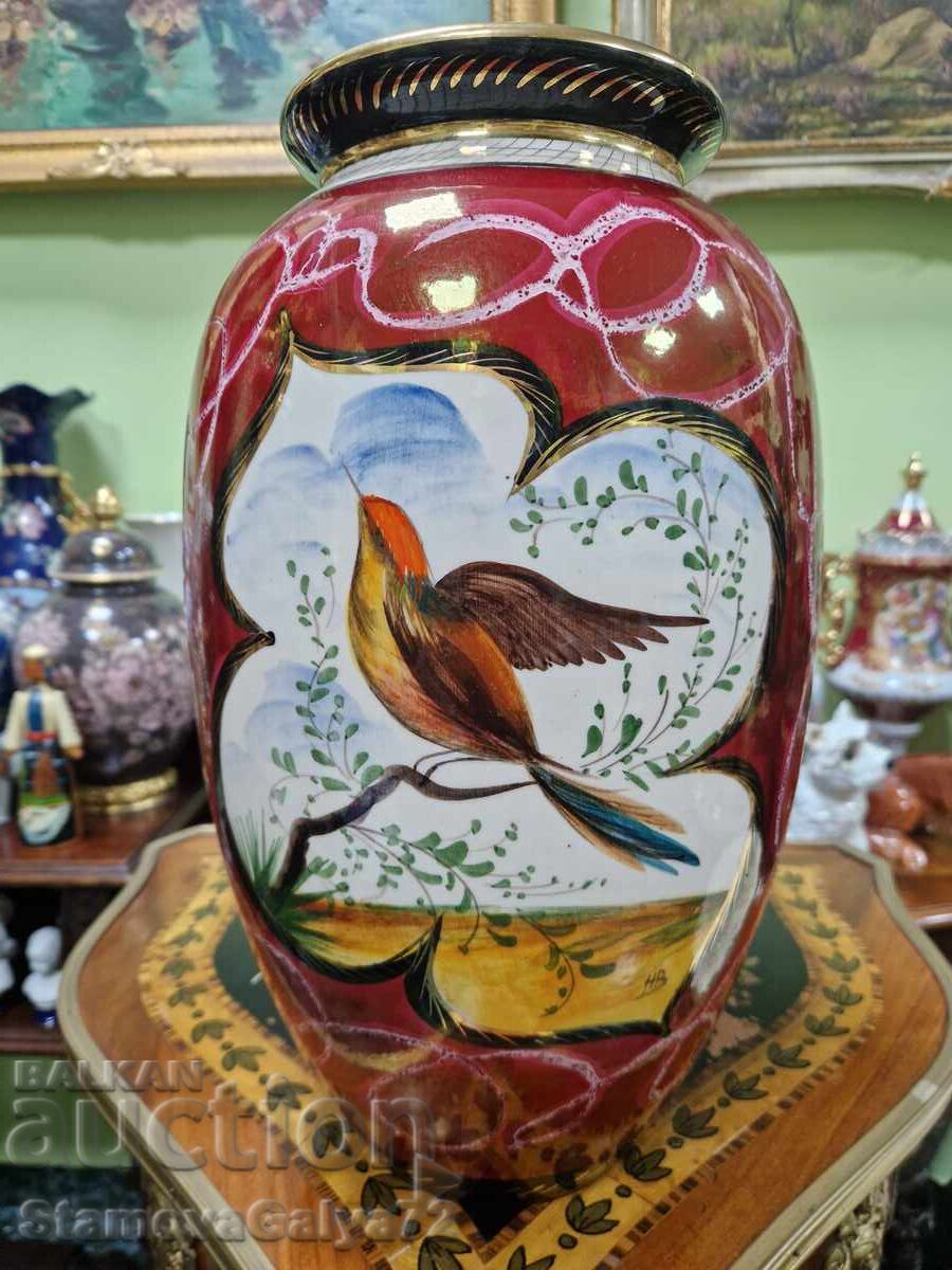 Huge Antique Belgian Porcelain Vase H.BEQUET with price 188.00 BGN | € 96.12