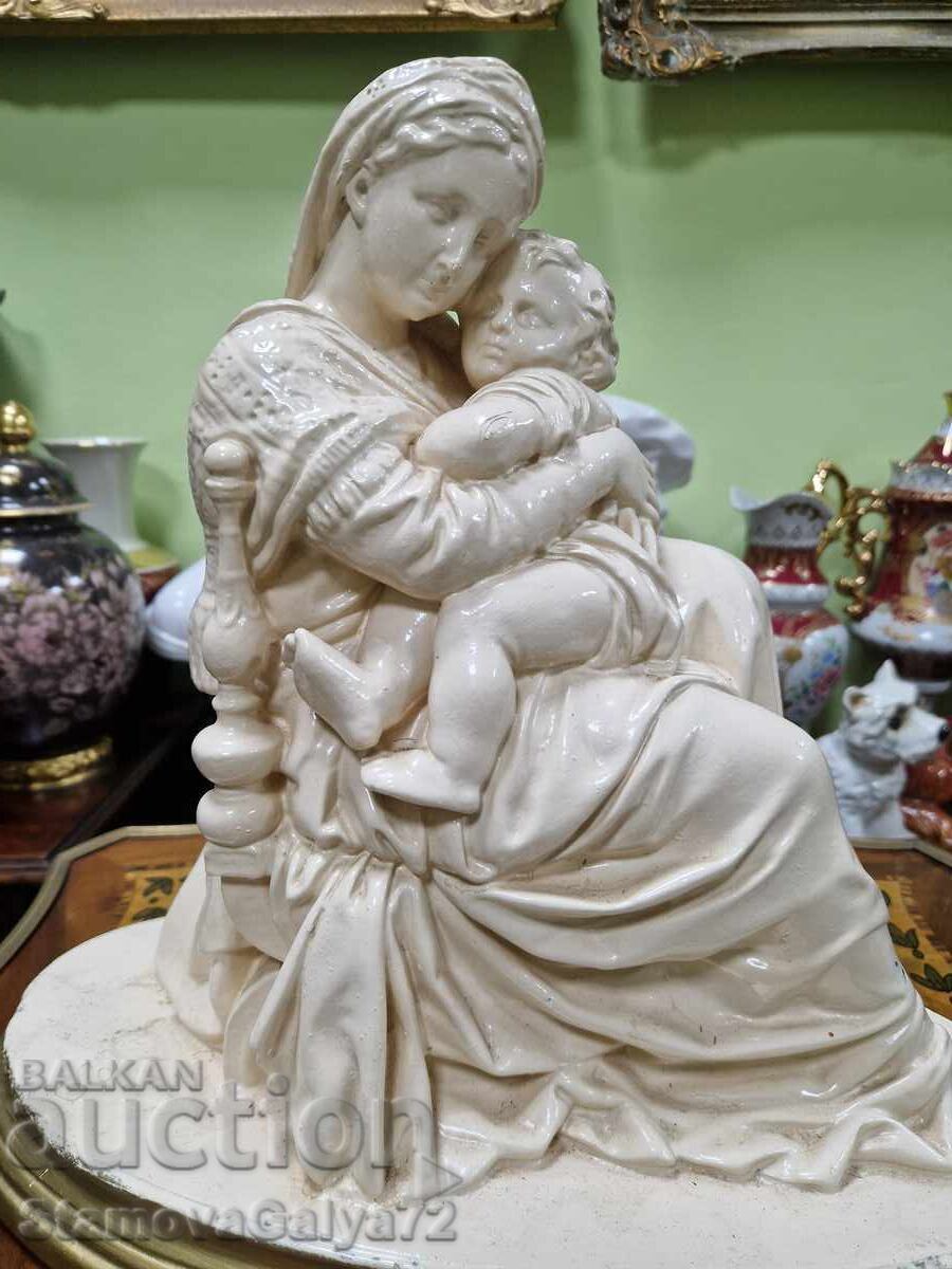 Large ceramic figure statuette composition - 6