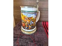 Porcelain beer mug