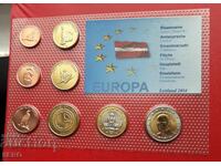 Λετονία ΣΕΤ 2014 από 8 δοκιμαστικά ευρώνομίσματα