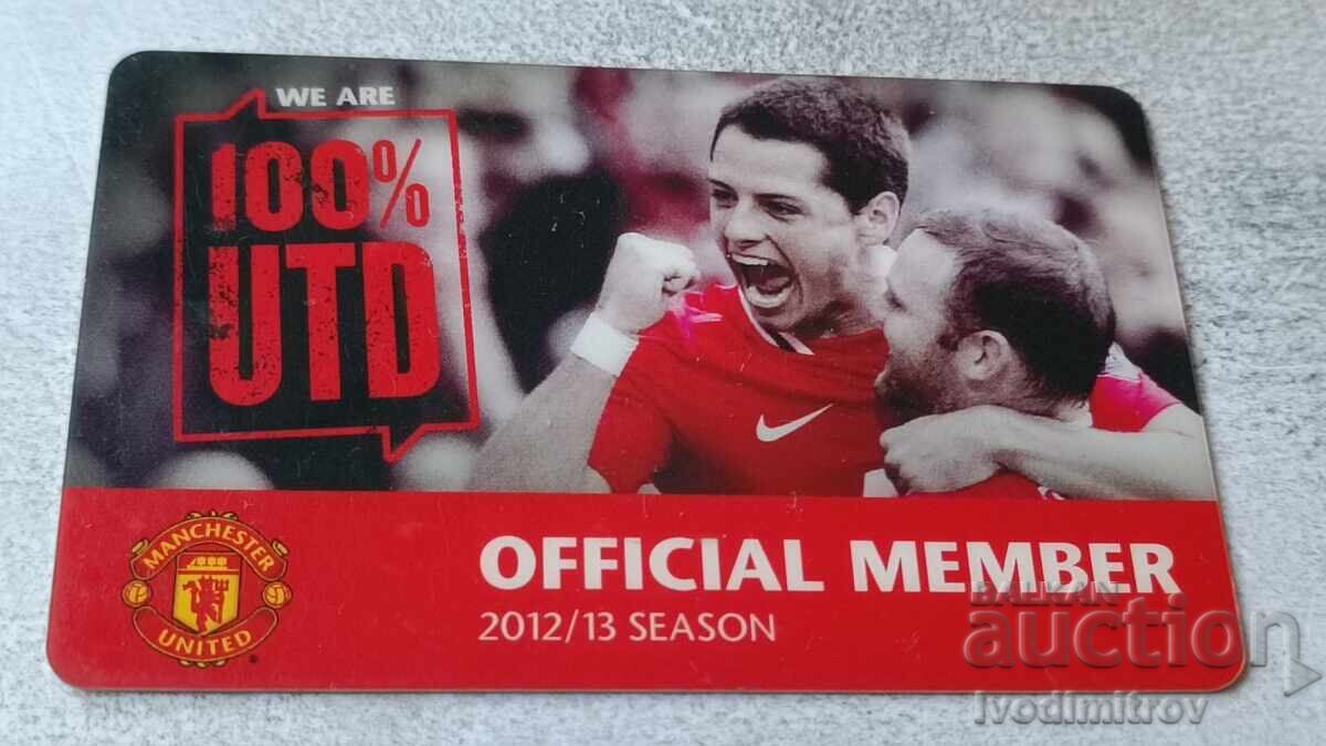 Manchester United Club Card 2013