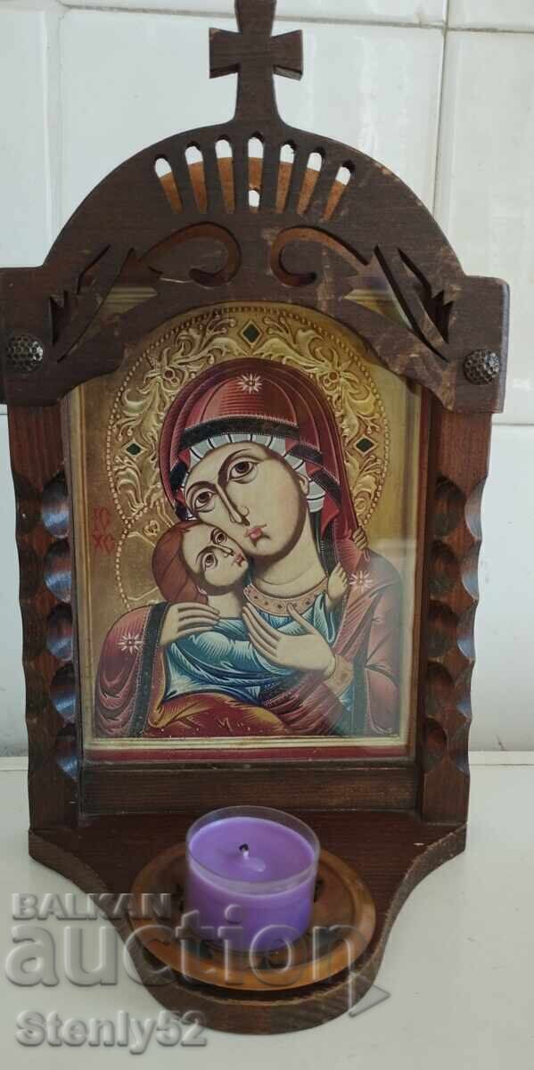Livrarea Vechi Iconomostas de casă, sculptură în lemn