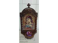Vechi Iconomostas de casă, sculptură în lemn