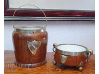 Set vechi de șampanie și cupă pentru gheață