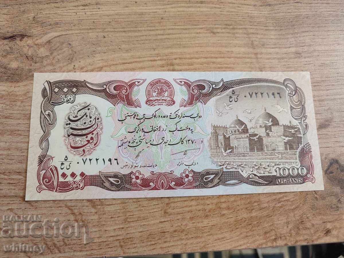 1000 Afghani Afganistan