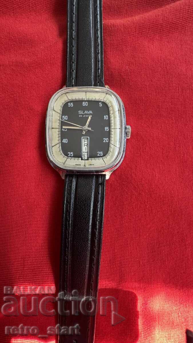 Ρολόι Slava, σπάνιο μοντέλο, λειτουργεί! - 5