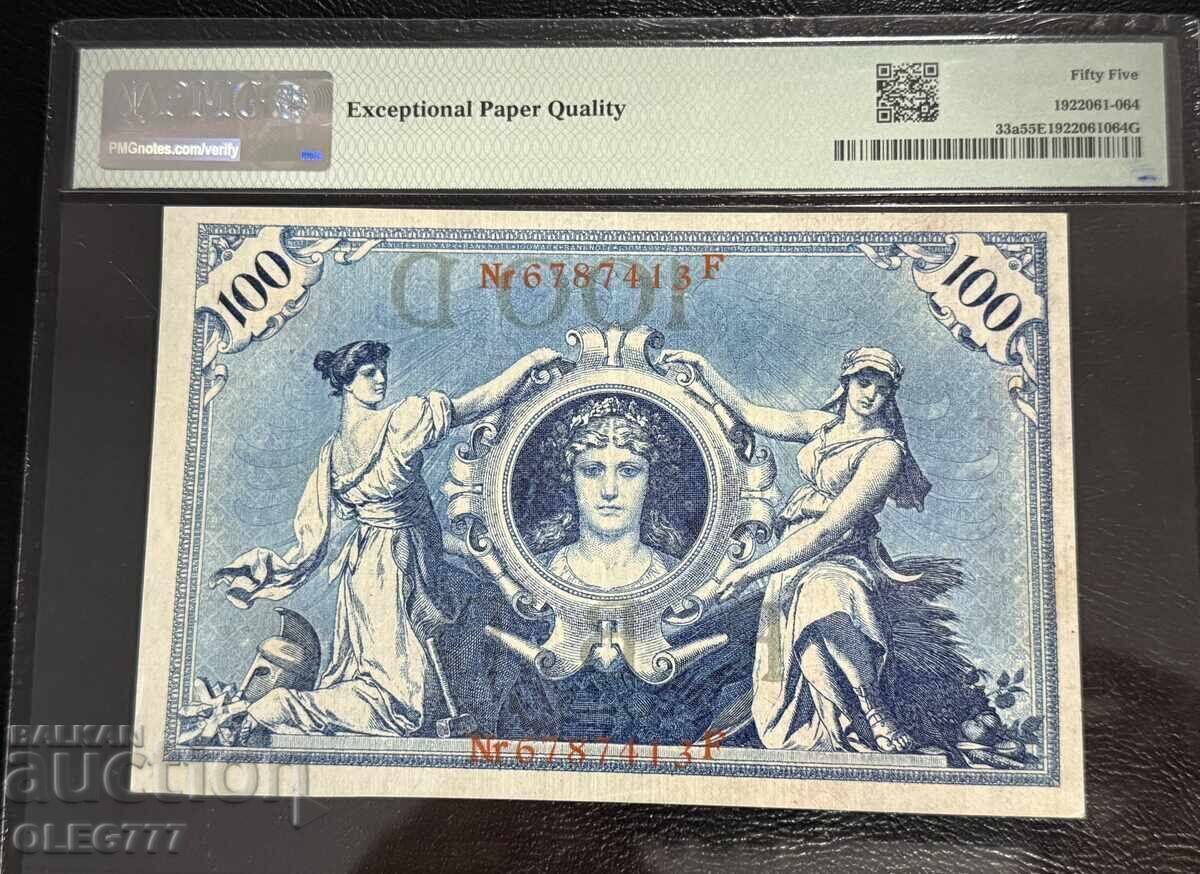 1000 Mark Germany Imperial Bank 1910 PMG 55 (Red seal & Number) with price 80.00 BGN | € 40.90 1000 Mark Germany Imperial Bank 1910 PMG 55 (Red seal & Number) with price 80.00 BGN | € 40.90