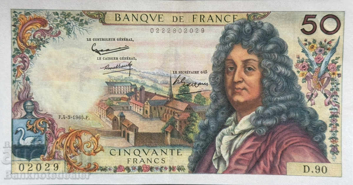 France 50 francs 1965 Pick 148a Ref 2029
