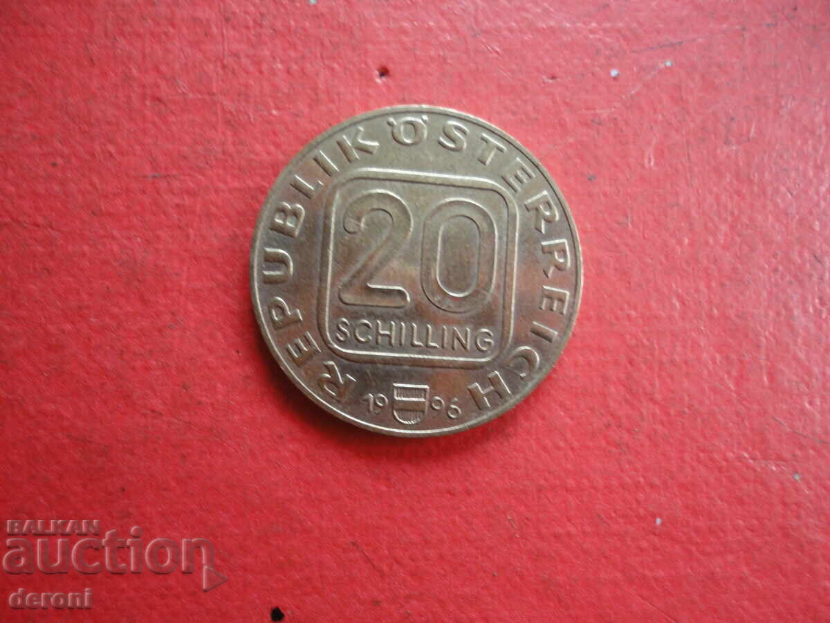 20 σελίνια 1996 νόμισμα Αυστρίας με τιμή 10.00 BGN | € 5.11
