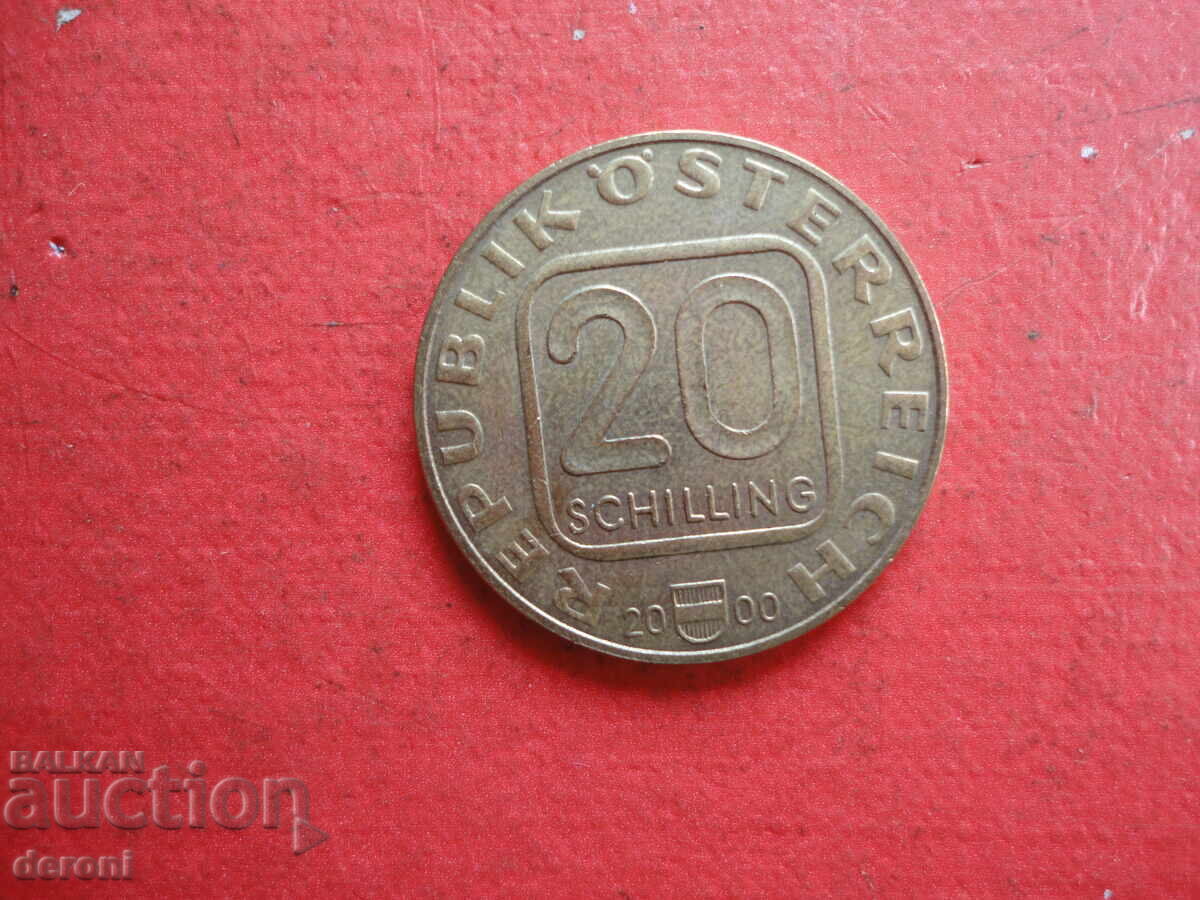 20 σελίνια 2000 νόμισμα Αυστρία σελίνι με τιμή 10.00 BGN | € 5.11