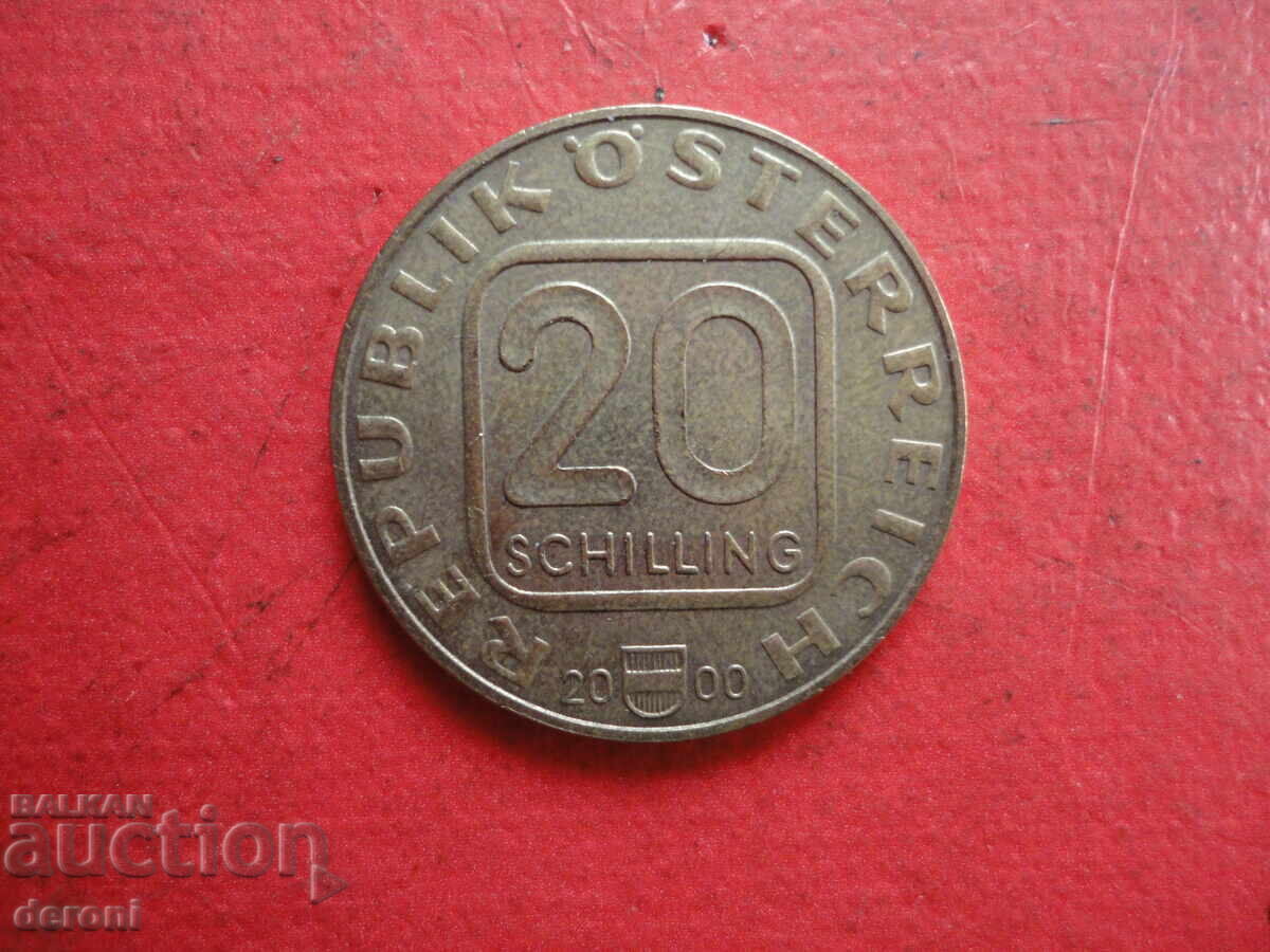 20 σελίνια 2000 νόμισμα Αυστρία σελίνι - 6