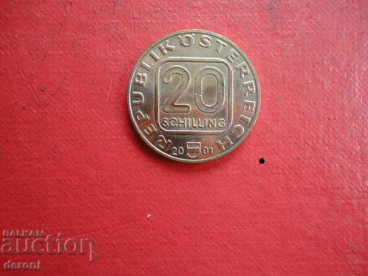 20 σελίνια 2001 νόμισμα Αυστρία σελίνι με τιμή 10.00 BGN | € 5.11