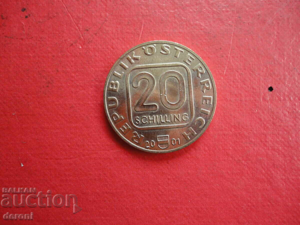 20 σελίνια 2001 νόμισμα Αυστρία σελίνι - 5