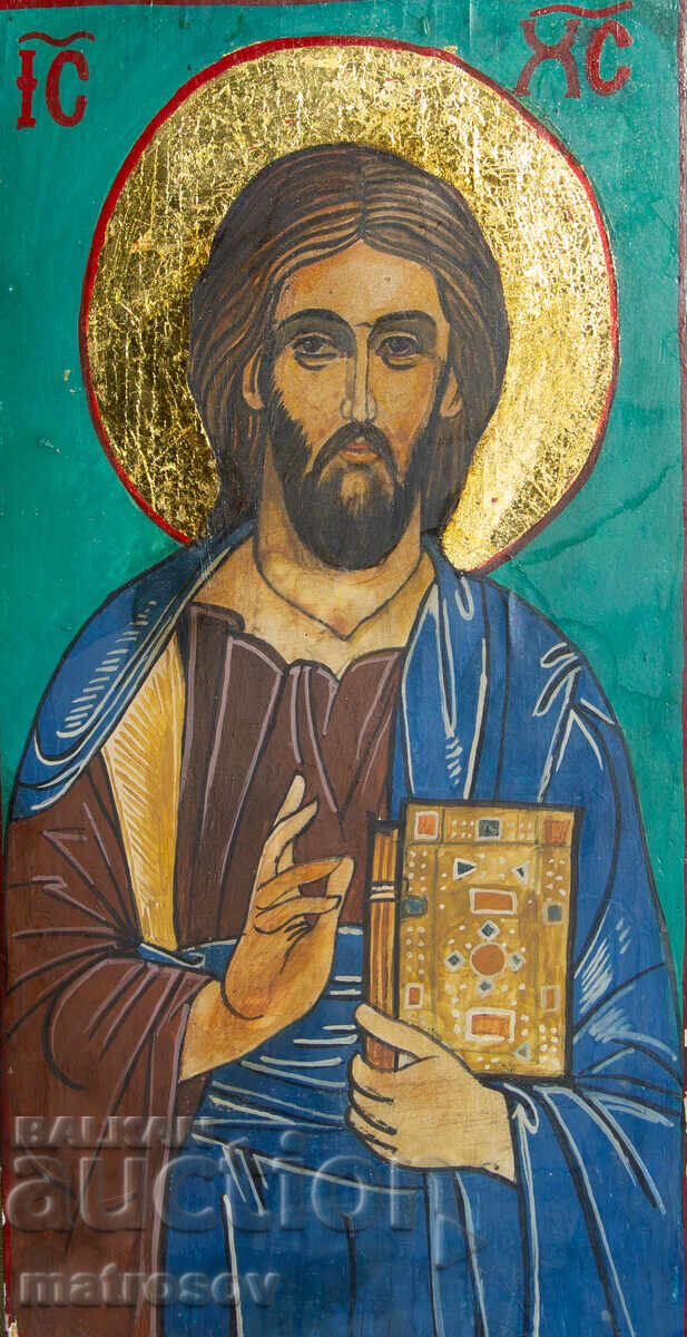 Livrarea Icoană pictată manual, culori tempera, Iisus Hristos Livrarea Icoană pictată manual, culori tempera, Iisus Hristos