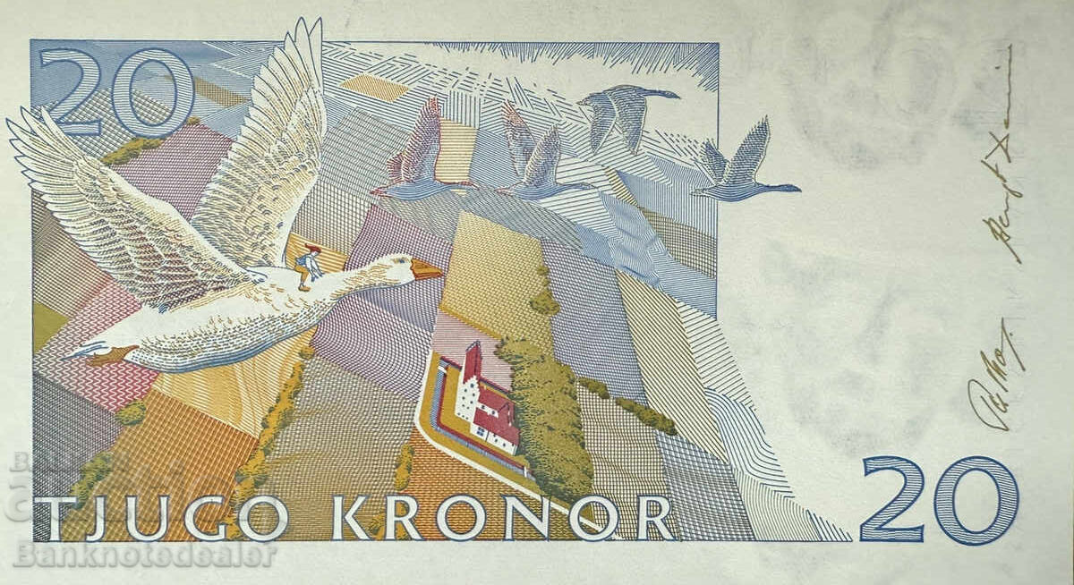 Sweden 20 Kronor 1991 Pick 61 Ref 7481 Uncirculated with price 25.00 BGN | € 12.78 Sweden 20 Kronor 1991 Pick 61 Ref 7481 Uncirculated with price 25.00 BGN | € 12.78